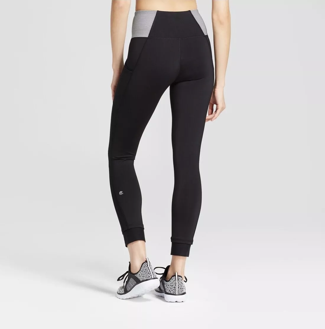 Women s Striped Embrace 7 8 High Waisted Leggings C9 Champion eBay