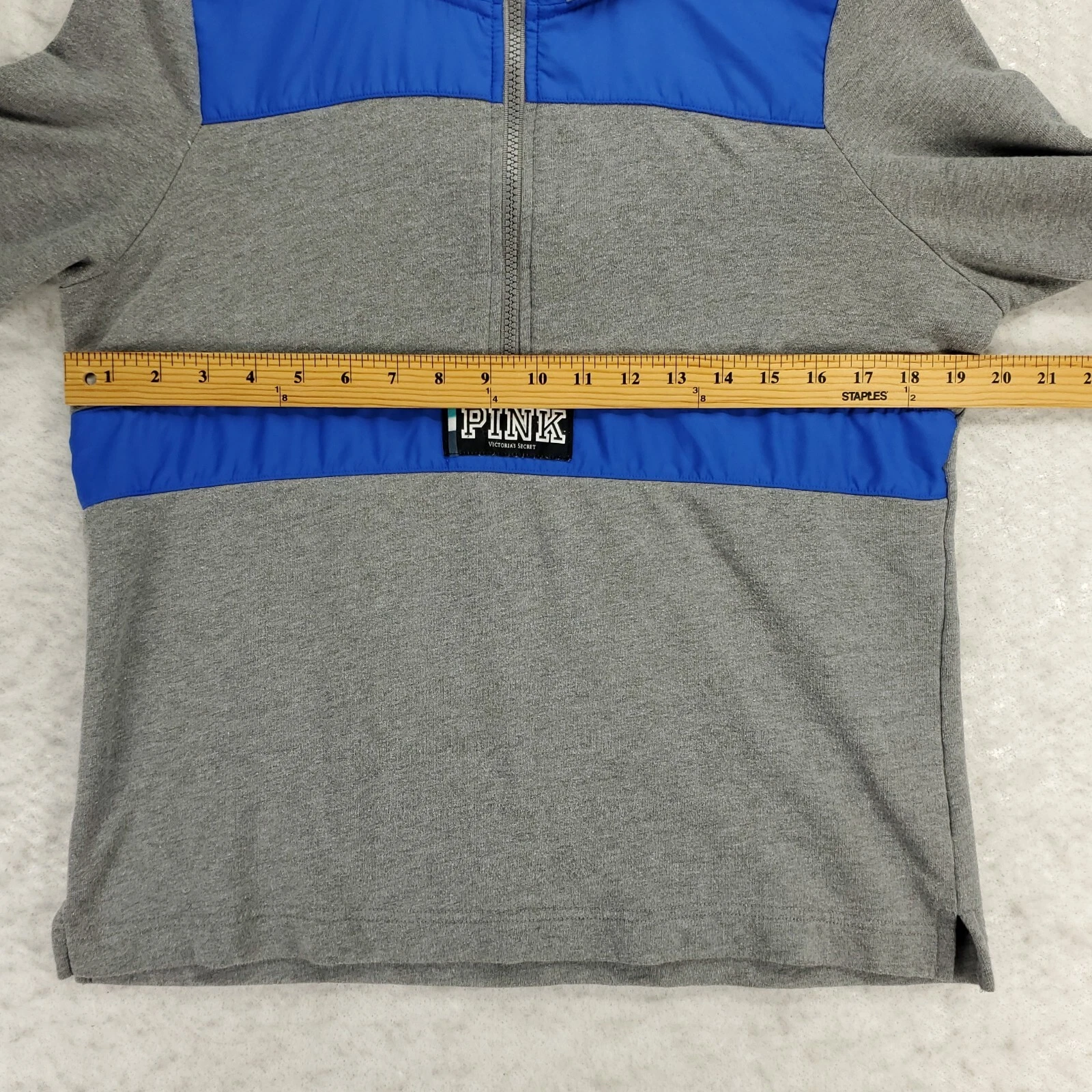 UNDERCOVER Felpa con cappuccio rosa Victoria's Secret donna grigio M blu 1 2 cerniera pullover manica lunga