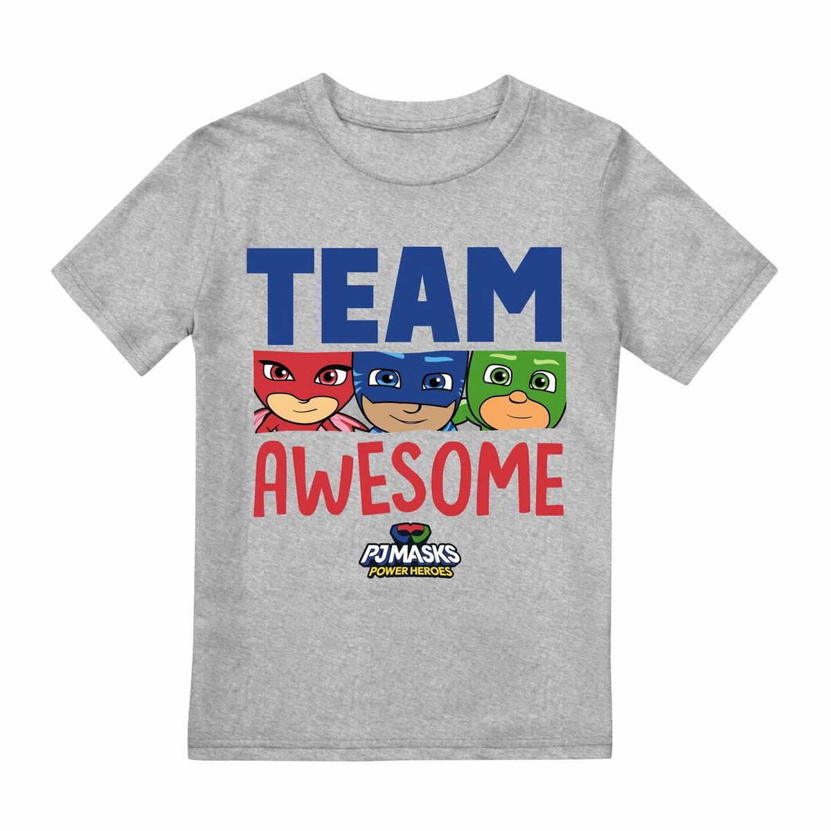PJ Masks - Super pigiamini Ragazzi Maglietta Maniche Lunghe - Blu - 128