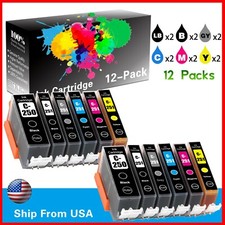 12 PK PGI250XL CLI251XL Ink Cartridge for Canon PIXMA MG6320