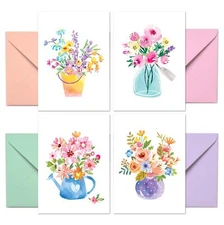48 Pack 4x6 Inch Blank Greeting Cards with Envelopes for All Occasion