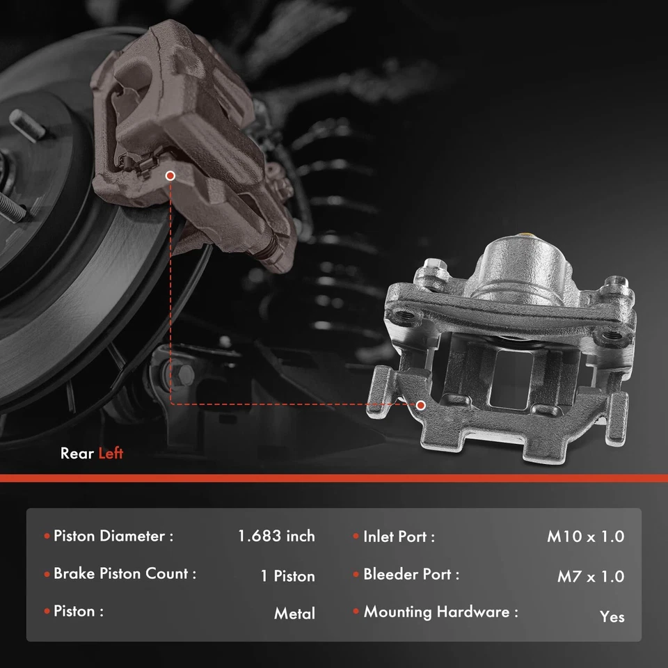 Задний тормозной суппорт водителя с кронштейном для Nissan Murano 370Z Infiniti M35 M45 Q40 - Изображение 2 из 4