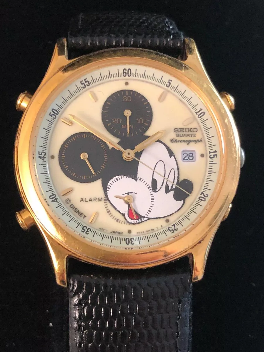 Seiko mickey cheap mouse chronograph watch
