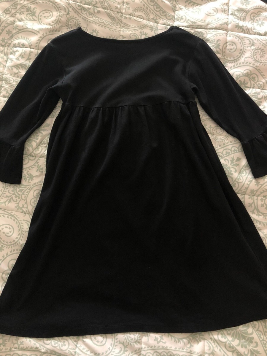 Lolly Wolly Doodle Monogram G Black Christmas Dress 12 Ruffled Sleeves |  eBay