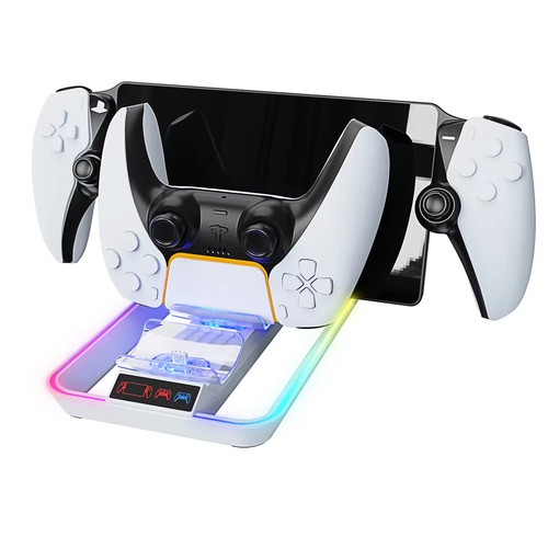 Charging Base for PS5 Portal Game Console, for PS5 Controller Charging