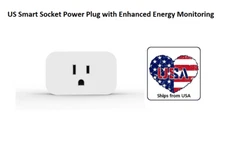 Premium US Smart Socket Power Plug with Enhanced Energy Monitoring (4 pack)