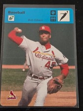 2004 Donruss Playoff #6 Bob Gibson Sportcaster Blue #'D /30 St Louis Cardinals