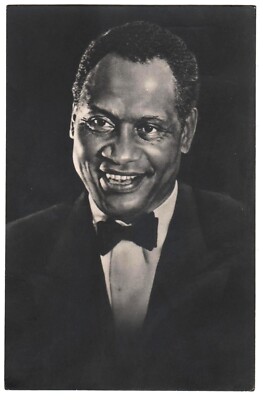 Paul Robeson African American Civil Rights Movement OLD Postcard Rigas Foto