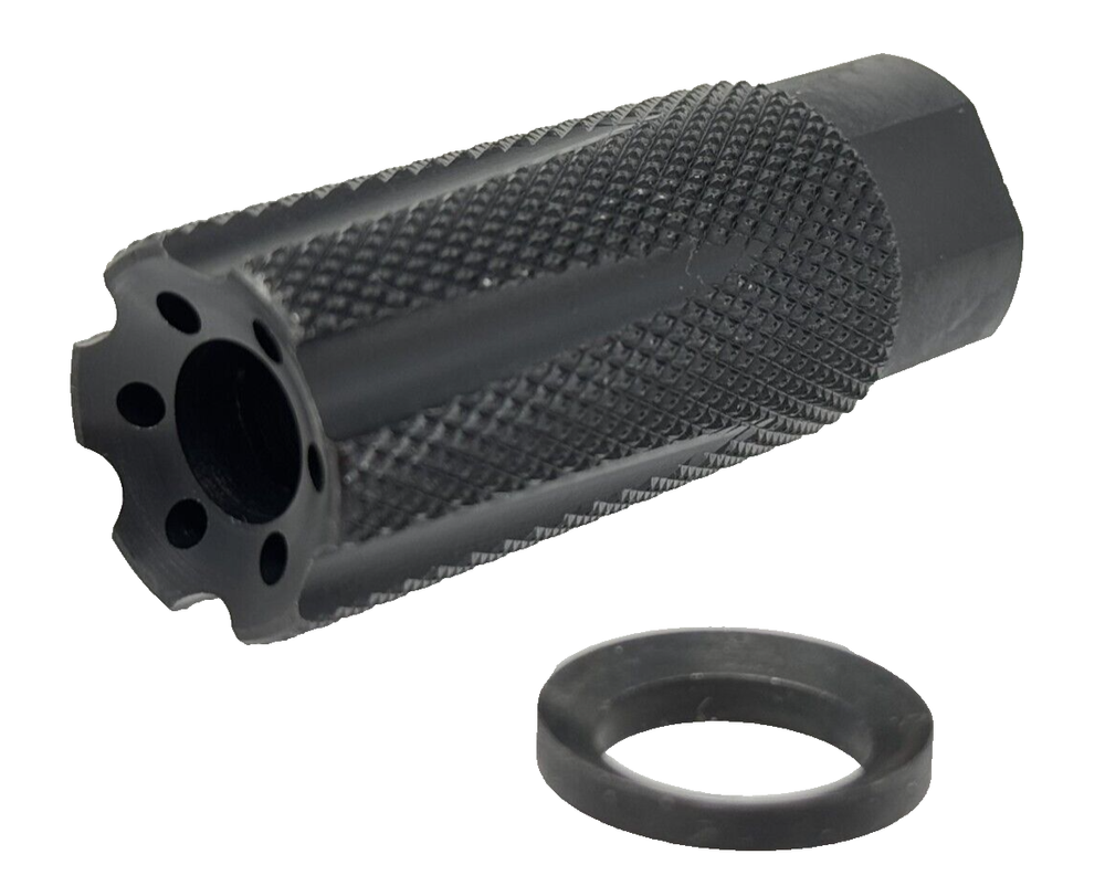 High-Performance .308 .300 Win Linear Comp Muzzle Brake 5/8x24 Steel USA-Made with Washer