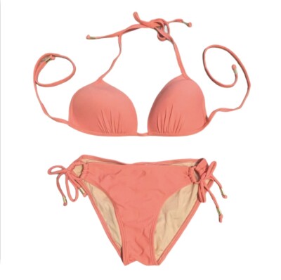 Express Coral Peach Bikini Set