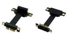 PCI-E v3.0 1x male Right-angle to 1x female Right-angle Riser extension cable