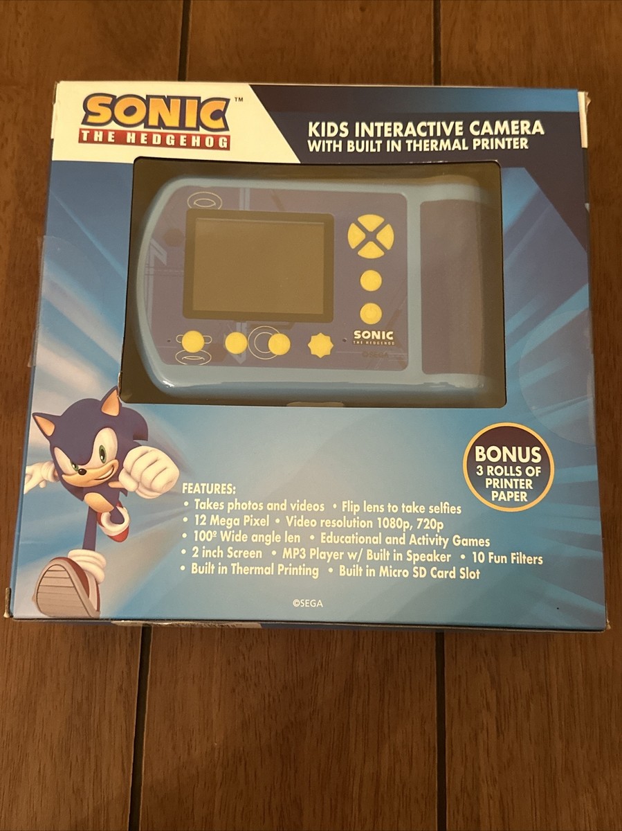 Sonic The Hedgehog Kids Interactive Camera With Build In Thermal