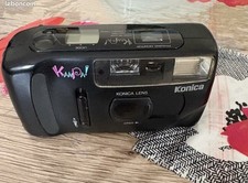 Konica Kanpai! appareil photo compact 35 mm noir, focale auto, flash intégré