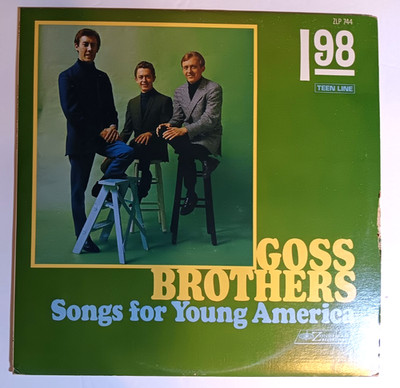 THE GOSS BROTHERS Songs for Young America LP Zondervan CHRISTIAN Gospel ORG VG+