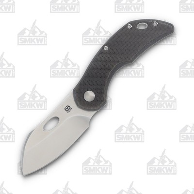 Olamic Busker Largo Folding Knife 010-L Twill FatCarbon/Satin Titanium