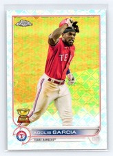 2022 Topps Chrome Logofractor Edition #96 Adolis Garcia Texas Rangers