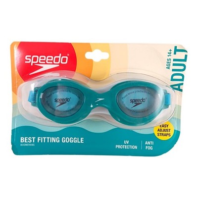 NEW Speedo Adult Boomerang Swim Goggles - Tide/Celeste - Ages 14+ Anti-Fog UV