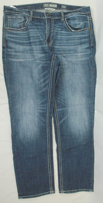 BKE BUCKLE NOLAN MEN'S BLUE DENIM WHISKER JEANS SIZE 38 US VGC!