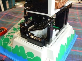 Used LEGO 6273 Rock - Island Refuge - BASEPLATE AND A PARTS LOT  SEE DESCRIPTION