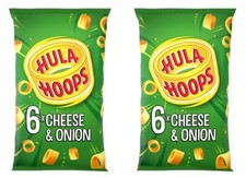 Hula Hoops Cheese & Onion Flavour Crisps - (Pack of 2)