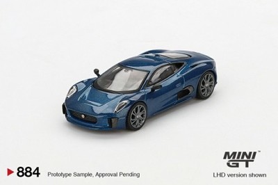 MINI GT 1/64 JAGUAR C-X75 BLUE (LHD) BLISTERVERPACKUNG MGT00884-BL