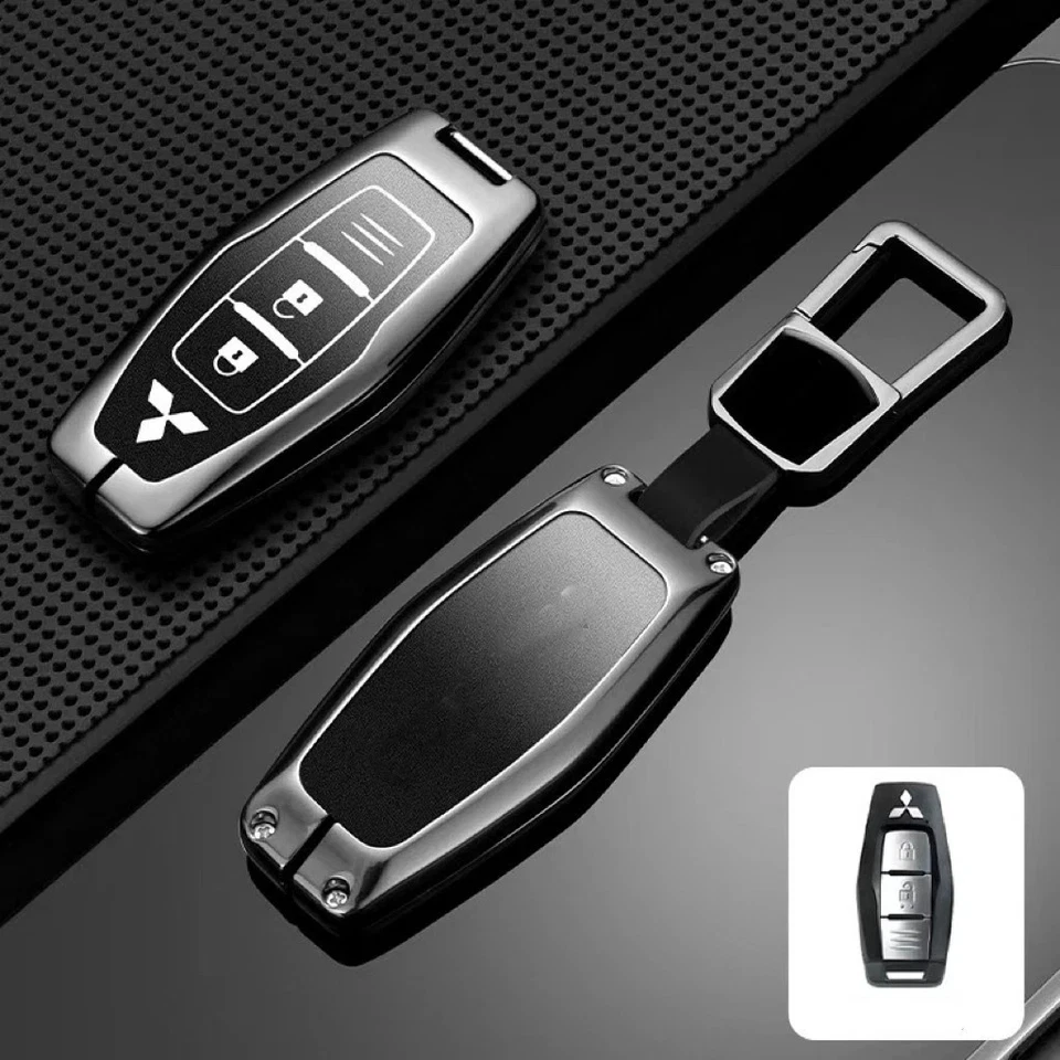 Novo para Mitsubishi L200 ASX RVR Mirage Capa Chaveiro Couro - Imagem 4 de 4