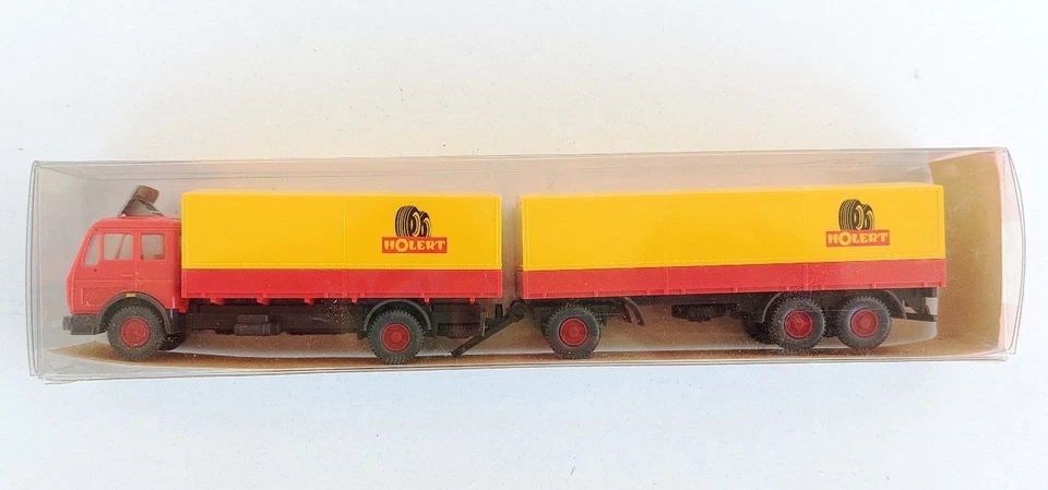 Wiking 1:87 # 455 - Mercedes Benz NG 1632 - truck trailer Holert - Immagine 2 di 2