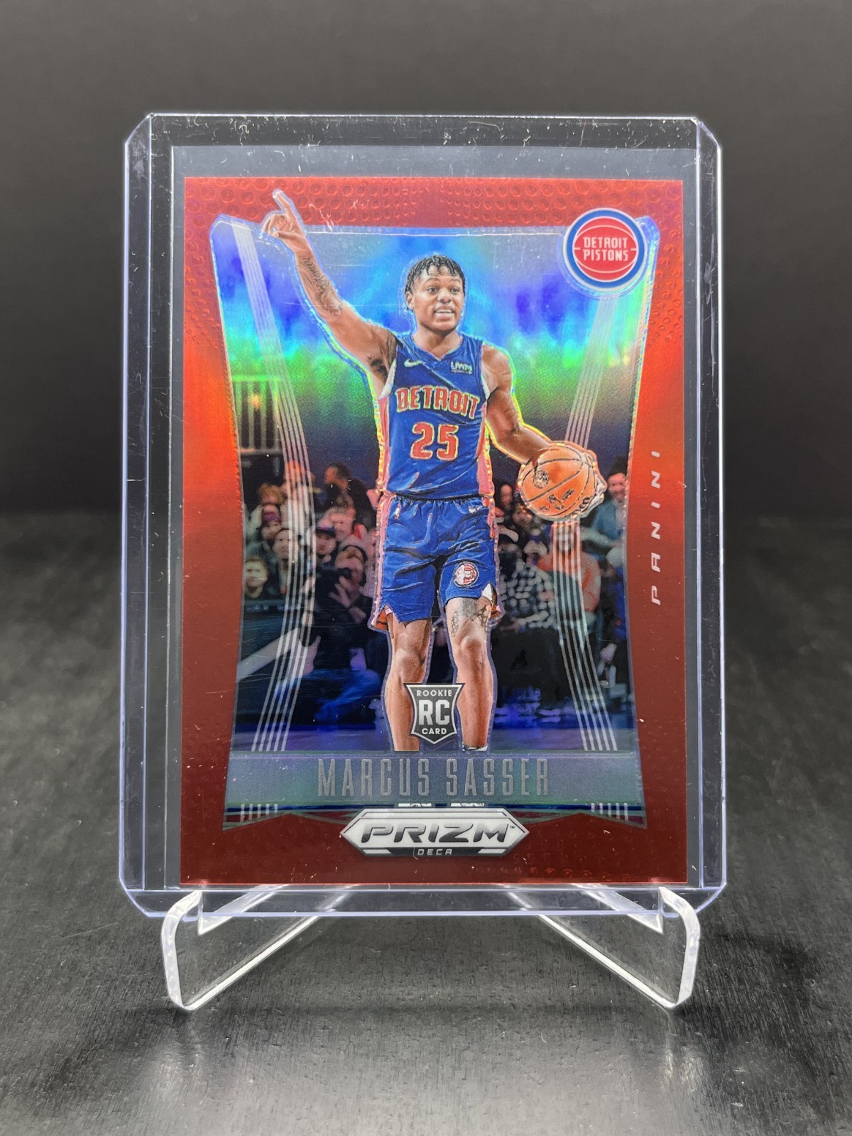 2023-24 Panini Prizm Deca Basketball Marcus Sasser RC Rookie Red 004/199 #134