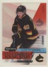 2020 Upper Deck Synergy Exceptional Young Stars Gold /449 Elias Pettersson 0gn4