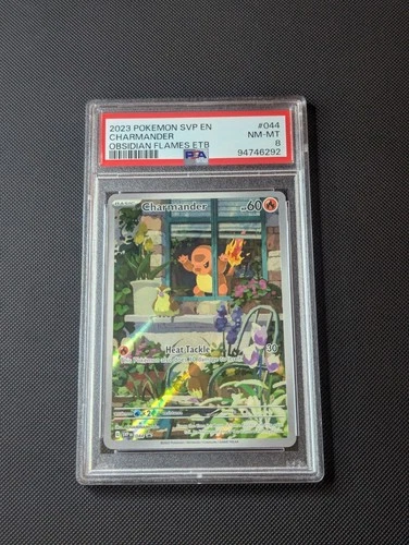 Pokemon TCG Charmander 044 Sv: Scarlet & Violet Promo Cards Holo PSA 8