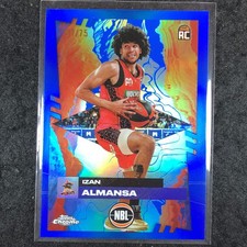 2024-25 Topps Chrome NBL IZAN ALMANSA Rookie Base Blue 37/75 #61