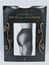 Victoria's Secret Pantyhose Large Sensual Shapers Cream Sheer Hip Tummy Control