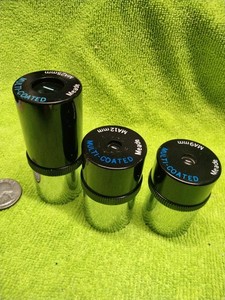 1980's/90's Meade MA Eyepieces Set of 3