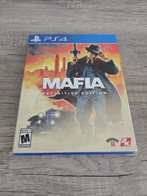 Mafia: Definitive Edition (Sony PlayStation 4 PS4, 2020) w Slipcover & Poster