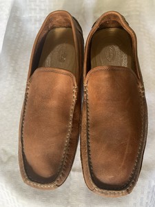 NEW Clarks England Mansell Tan Men’s Leather Slip-On Driving Loafers Size 7 Box Clarks Driving Loafer | eBay main image 3