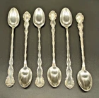 6 Gorham STRASBOURG Sterling Silver Iced Tea Spoons - 7-1/2” - 207g