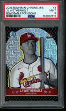 2025 Bowman Chrome JJ Wetherholt Ascensions Case Hit PSA 9 Cardinals