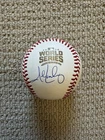 John Lackey Autographed 2016 World Series Chicago Cubs Baseball JSA Witnessed