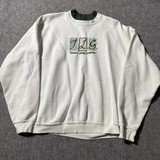 Vintage Sweatshirt Size XL Grandma Core 90s Top Stitch Embroidered Tender Loving