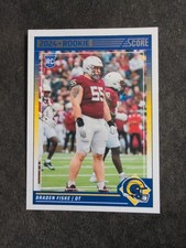 2024 Score Braden Fiske Rookie #325 RC Los Angeles Rams Football Card. rookie card picture