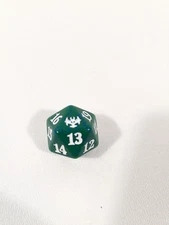 MTG d20 Spindown 20-sided Life Counter die dice Innistrad Crimson Vow Green