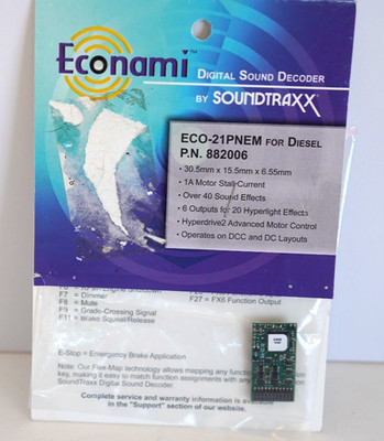 Soundtraxx Econami 882006 21 pin Diesel ECO-21PNEM free shipping