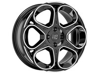 MSW 83 Alufelge Schwarz Glanzpoliert 7,5X18 4X108 ET32