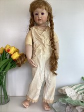 1993 Porcelain Doll SUSI Original Fine Hobby Bell Ceramics USA 22" Purple Eyes