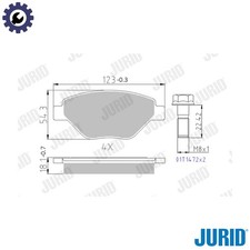 BRAKE PAD SET DISC BRAKE 573123J FOR RENAULT K4J740/730/732 1.4L 4cyl MEGANE II