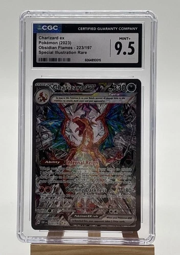 Pokémon TCG Charizard EX Obsidian Flames Special Illustration 223/197 CGC 9.5