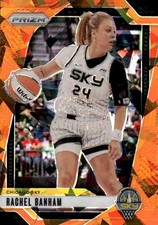 2024 Panini Prizm WNBA Rachel Banham #25 Ice Orange Prizms Chicago Sky 31L