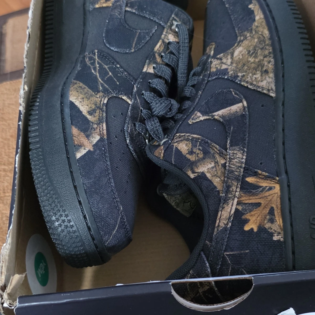 Las mejores ofertas en Realtree x Nike Air Force 1 Low Black Camo