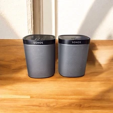 PAIR Sonos Play:1 Wireless Smart Speakers Black Play 1 TESTED 