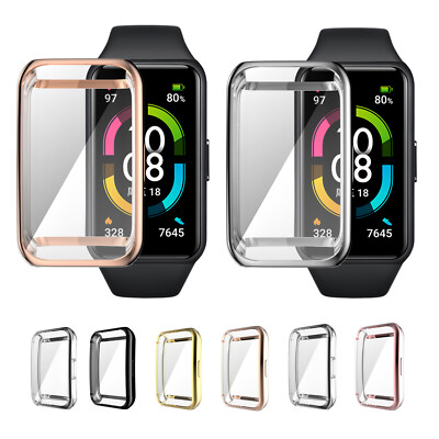 Full Case Screen Protector Film Cover For Huawei Honor Band 6 Soft Bumper Frame